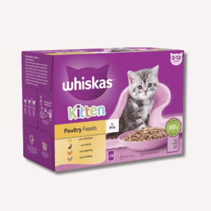Whiskas Sachet Kitten Poultry Feast Jelly
